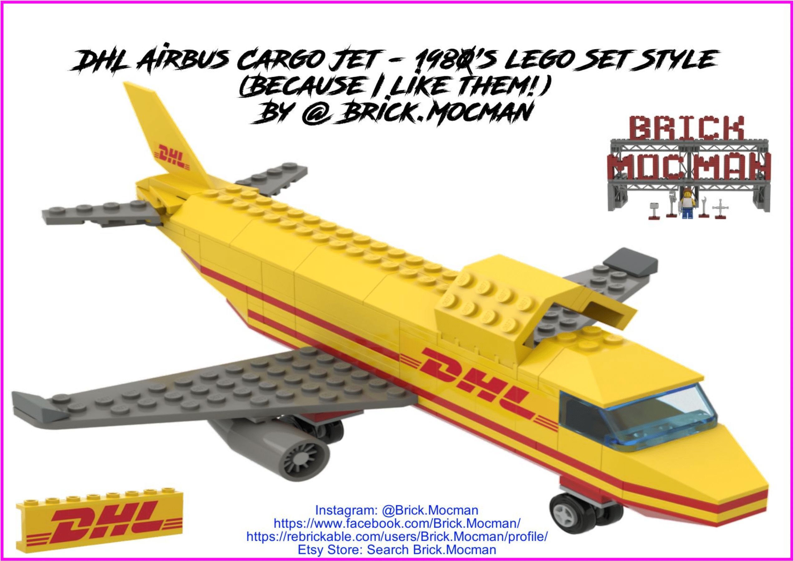 1980's Style Cargo Jet Airplane - Airbus