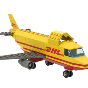 1980’s Style Cargo Jet Airplane – DHL Airbus