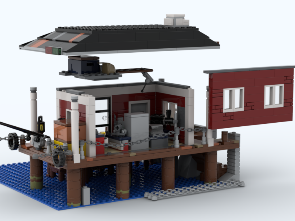 Boardwalk Boat Refuel & Engine Repair Shop building instructions