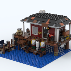 Boardwalk - Boat Refuel & Engine Repair Shop building instructions