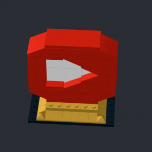 LEGO YouTube play button (trophy) (award)