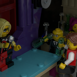 Two Building Set – “Need Coffee” and “Good Times” NightClub