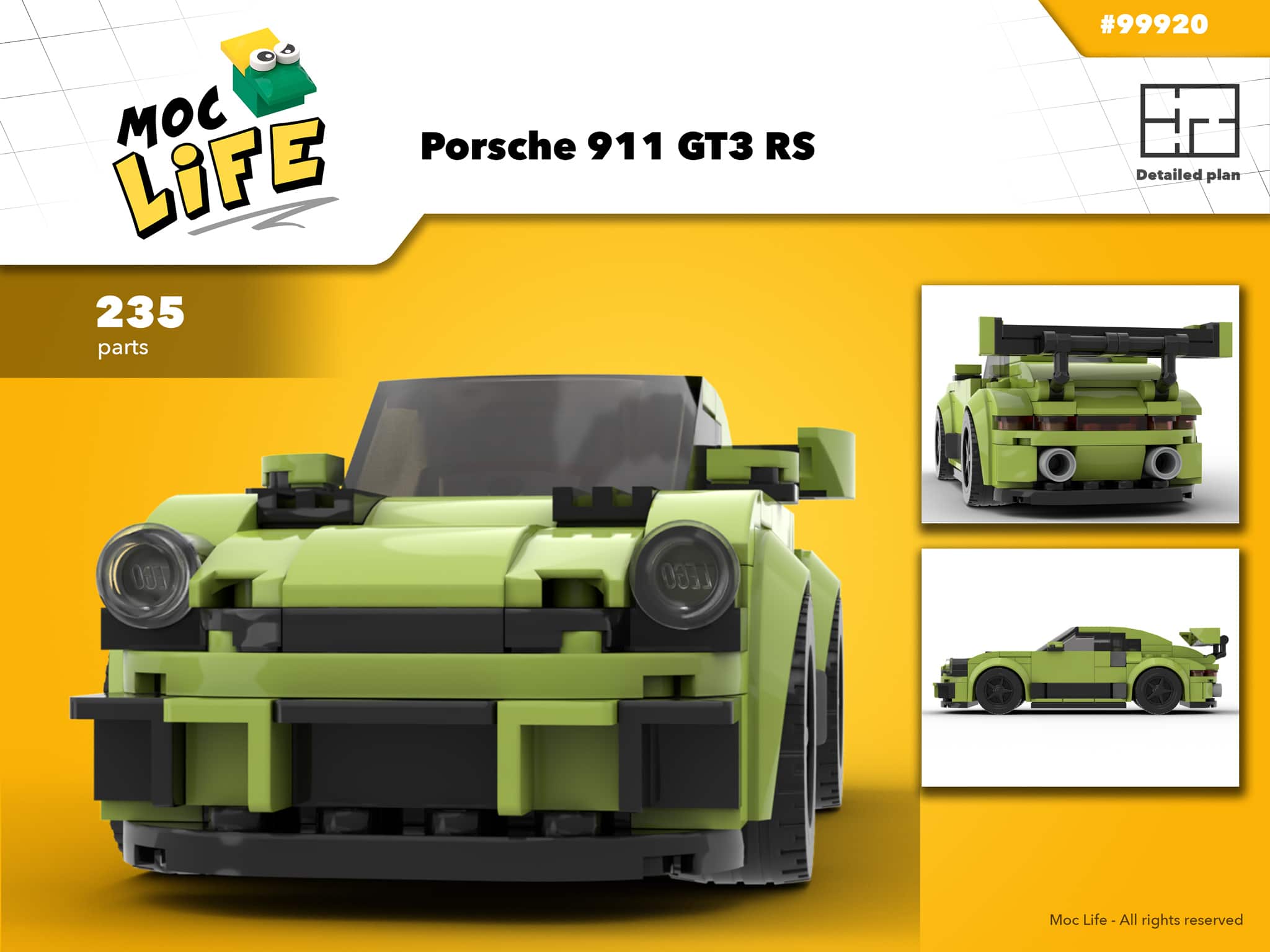 You will spend hours playing with this Lego Porsche 911 GT3 RS