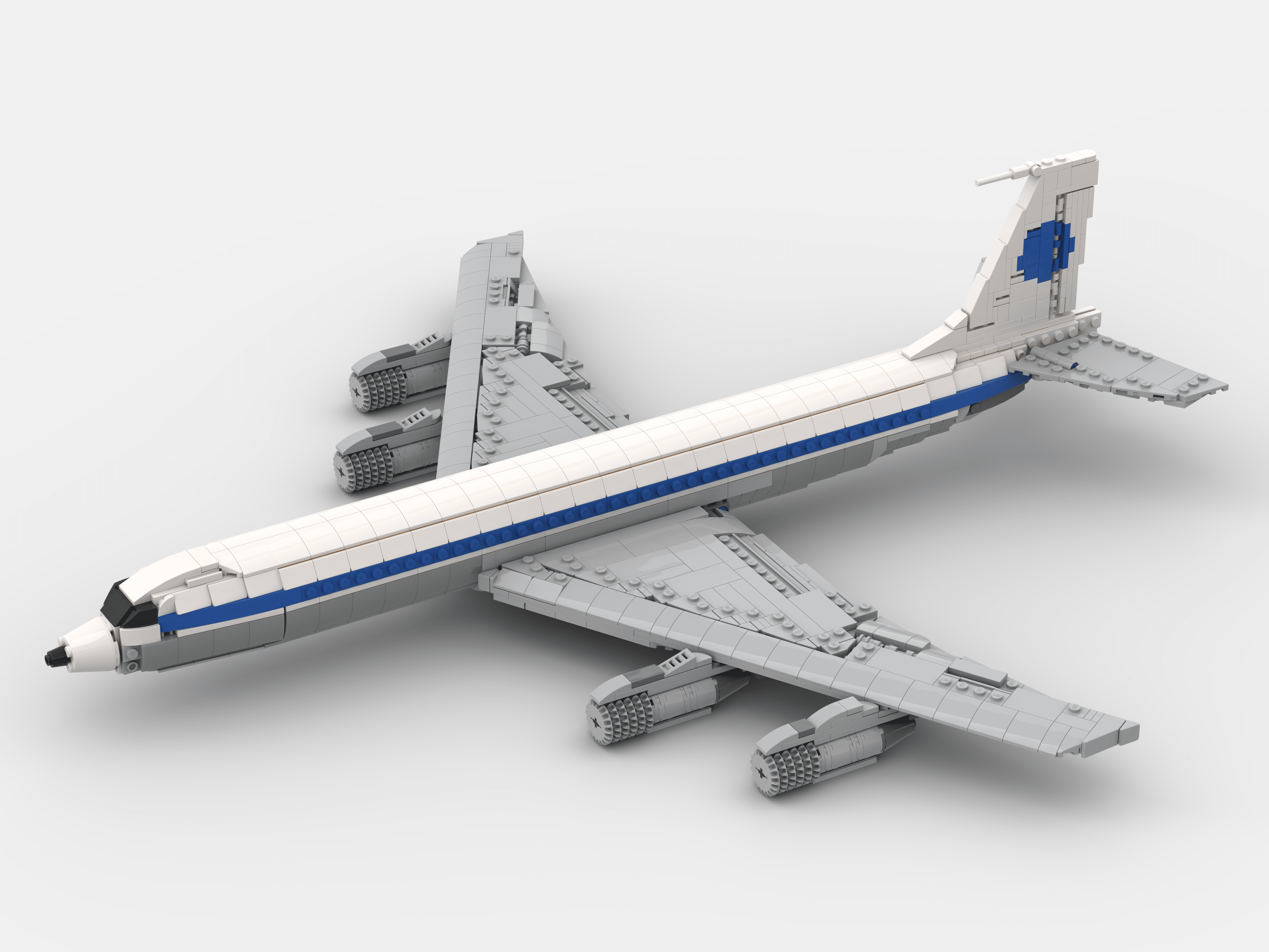 Alexander Graham Bell melodramatiske Ambitiøs Boeing 707 - Pan Am (INSTRUCTIONS ONLY)