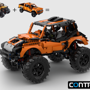42126 + 42099 Alternative Design 4X4 off road Jeep with RC (control+)