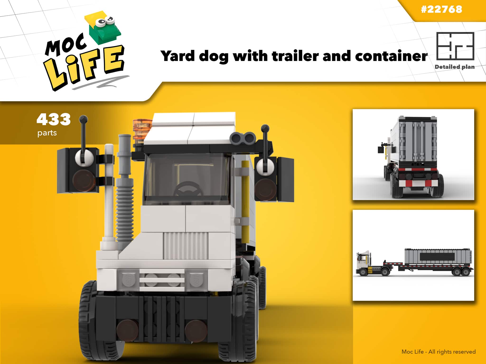 det er alt Postnummer dissipation Lego® Custom Instructions Yard Dog with trailer