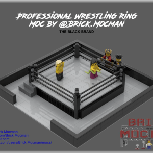 Professional Wrestling Ring - Black Brand