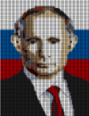 LEGO President Vladimir Putin Mosaic instructions