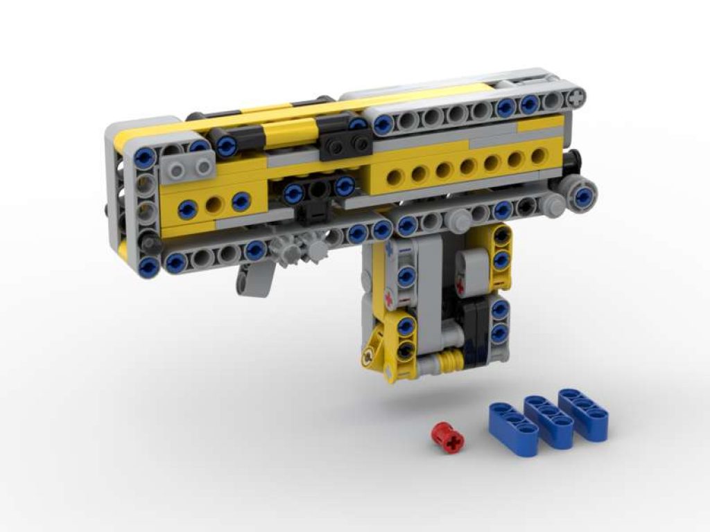 Working Lego Pistol (3 stud wide)