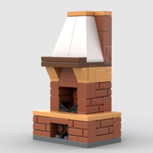 Custom MOC fireplace