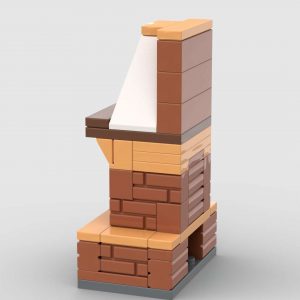 Custom MOC fireplace