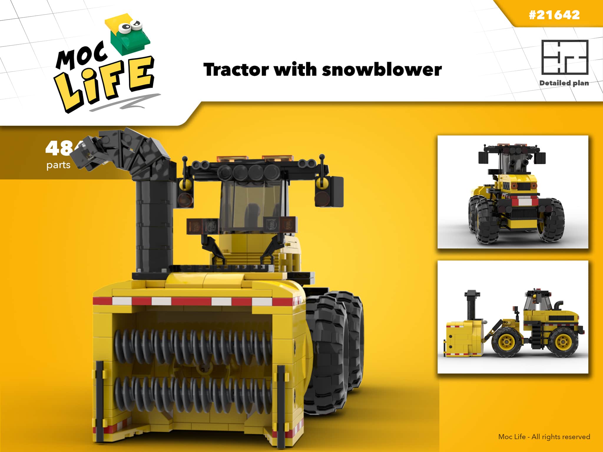 Lego® Tractor with snowblower