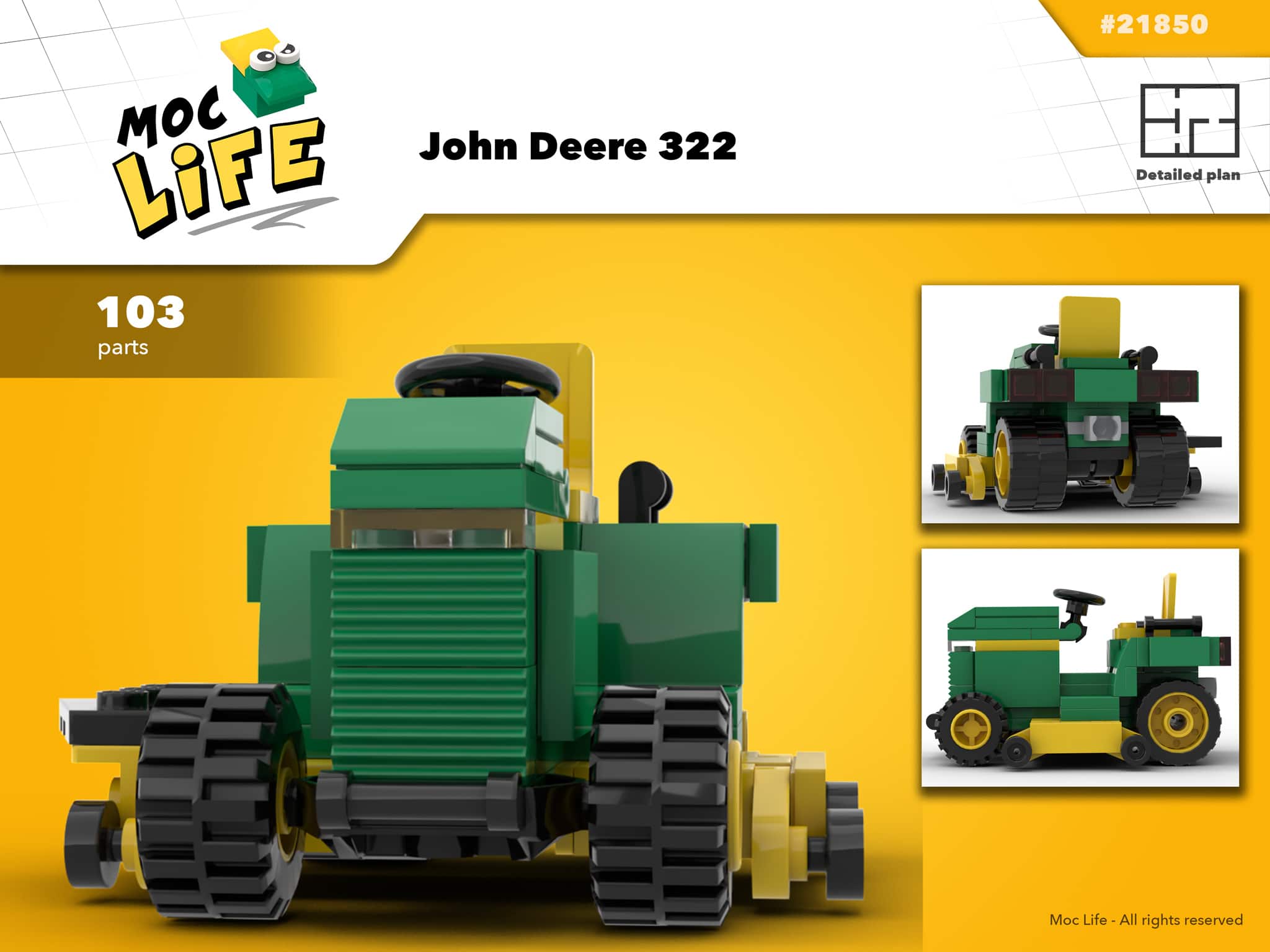 Lego® Custom Instructions John Deere 332