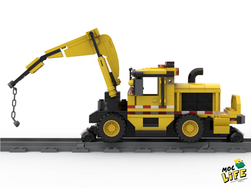 Lego® Custom Instructions Crane Truck Railroad