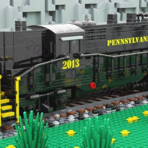 CUSTOM LEGO MOC TRAIN ENGINE LOCOMOTIVE PENNSYLVANIA GP-7 IN 8 WIDE CUSTOM DIGITAL INSTRUCTIONS ONLY
