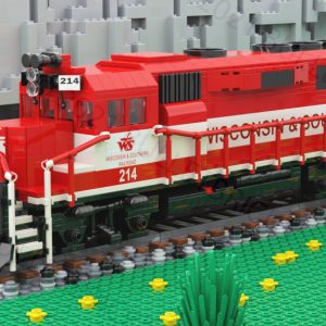 CUSTOM LEGO TRAIN MOC WISCONSIN & SOUTHERN EMD GP-40 ENGINE IN 8W *DIGITAL INSTRUCTIONS ONLY!*