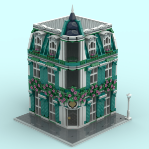 Turquoise Separator Corner Facade