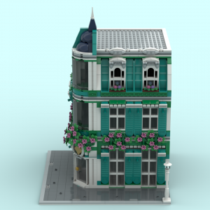 Turquoise Separator Corner Facade