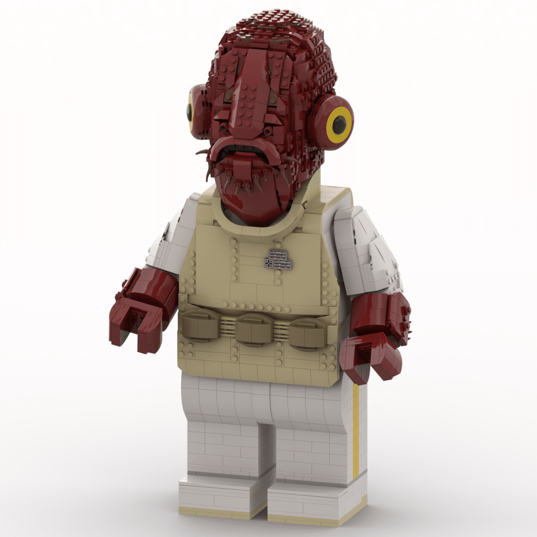 LEGO® instructions Admiral Mega Figure (fits my Head MOC)