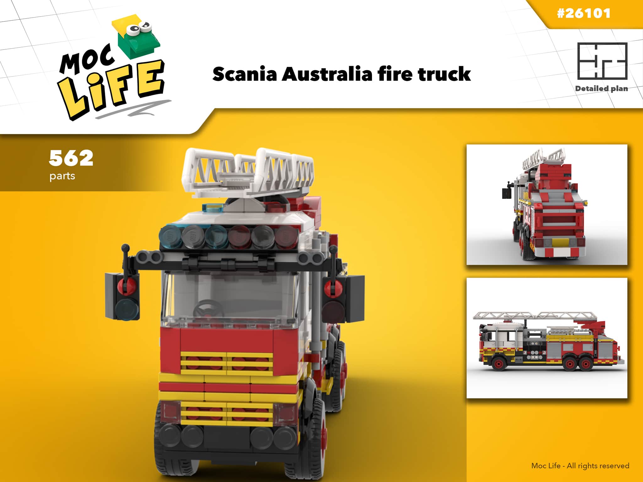 Inspicere Udlevering Himmel Lego® Custom Instructions Scania Australia fire truck