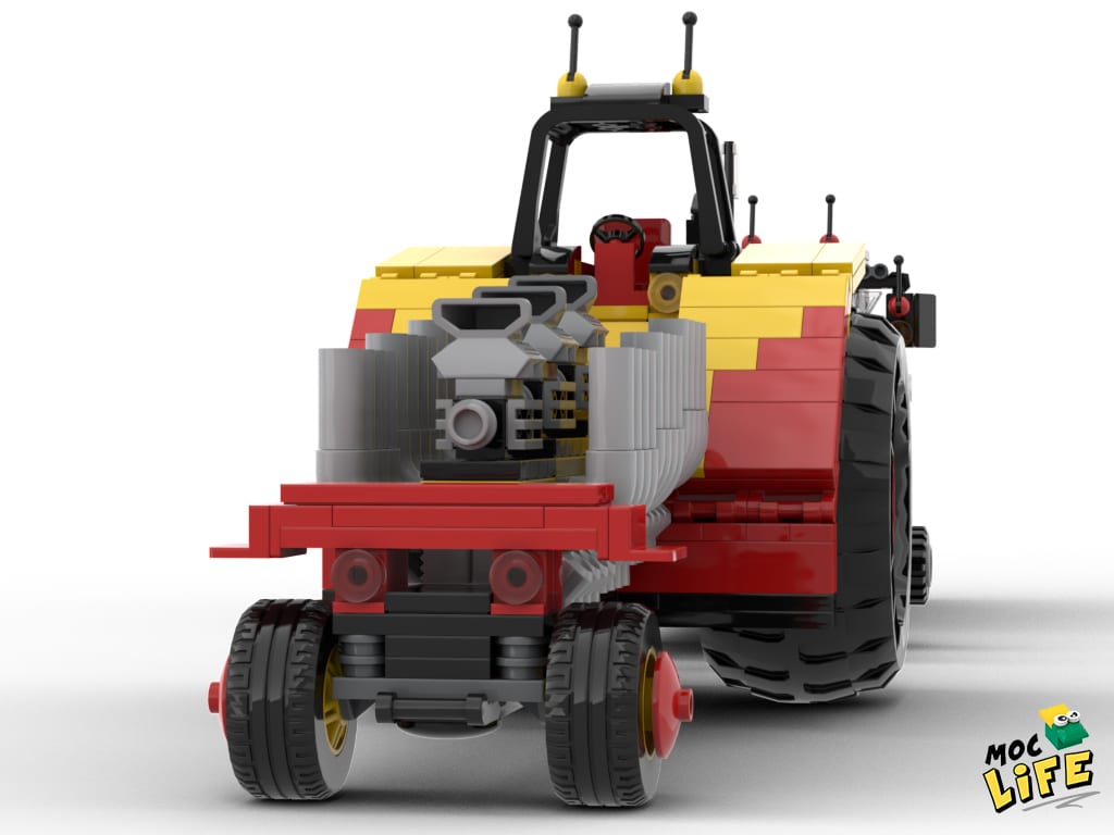 Lego Instructions Pulling tractor with sled
