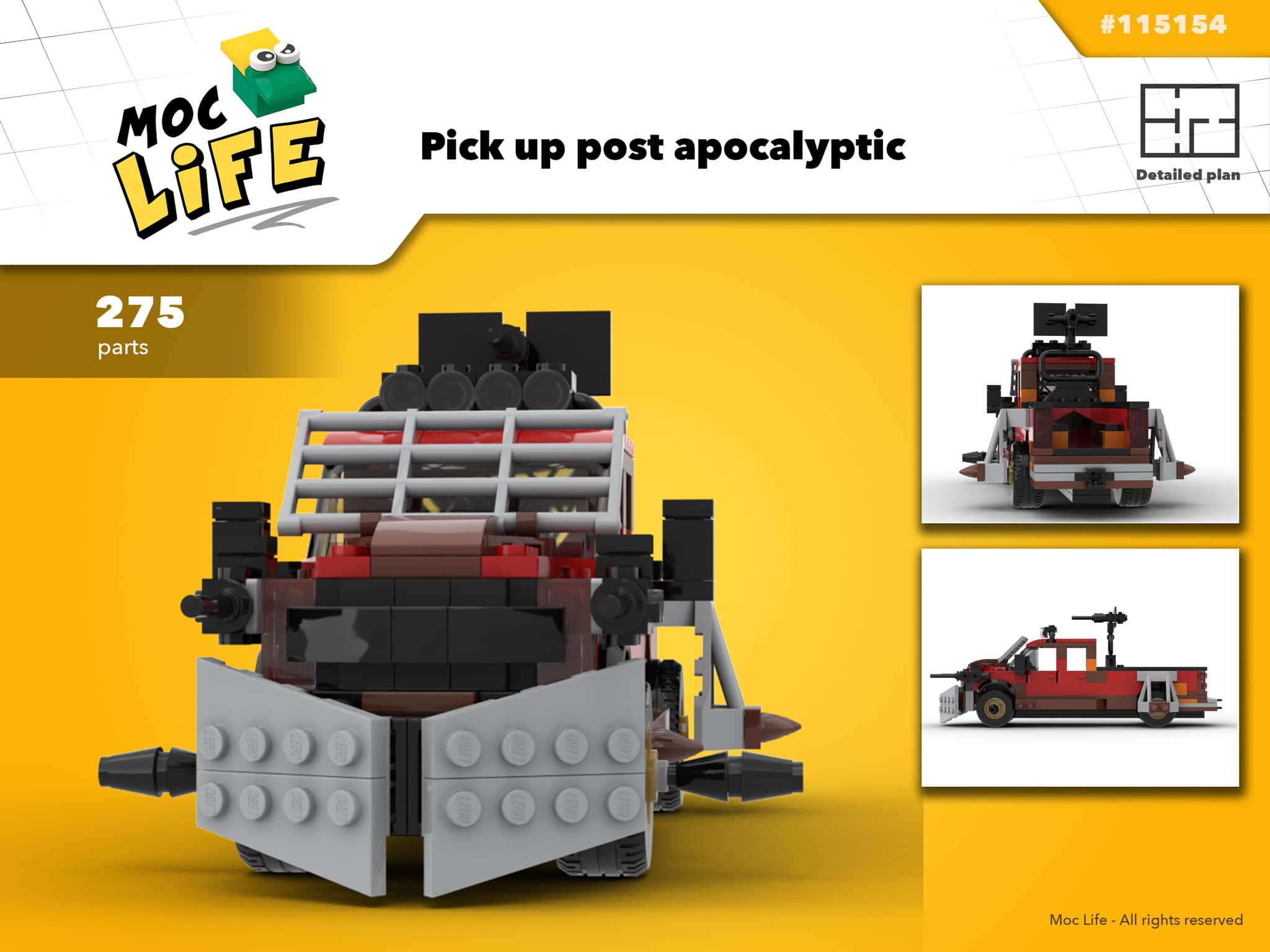 Lego® Custom Instructions Pick up post