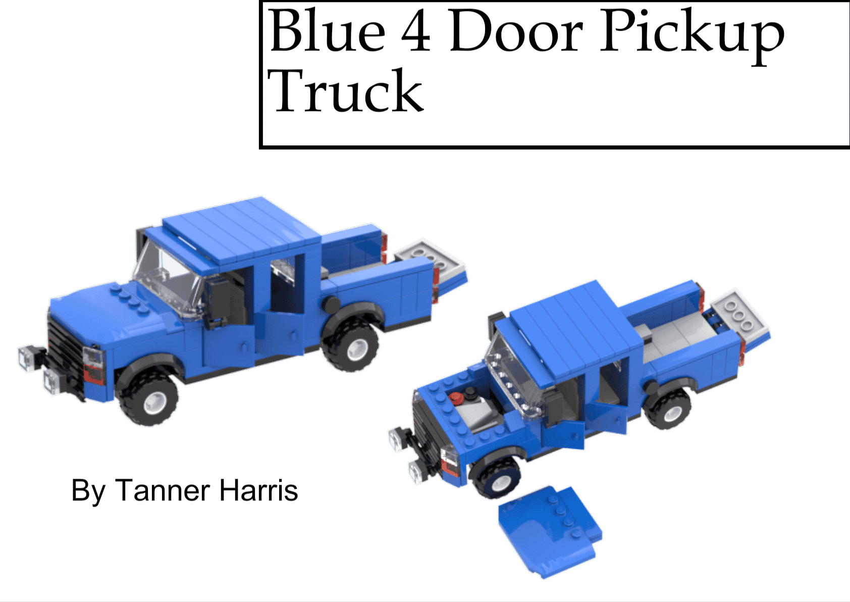 Lego Blue Pickup Instuctuction