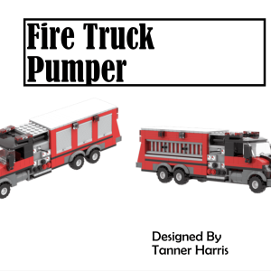 Lego Fire Truck--PDF File of Custom Lego Fire Truck Instructions (INSTRUCTIONS ONLY)