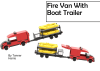 Lego Fire Van With Boat Trailer – PDF Instructions