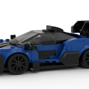 McLaren Senna GTR Lego® Instructions Speed Champions 8 stud wide - Blue Grey