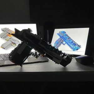 Lego 4 studs wide Desert Eagle Instructions (oxide blaze skin)