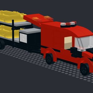 Lego Fire Van With Boat Trailer – PDF Instructions
