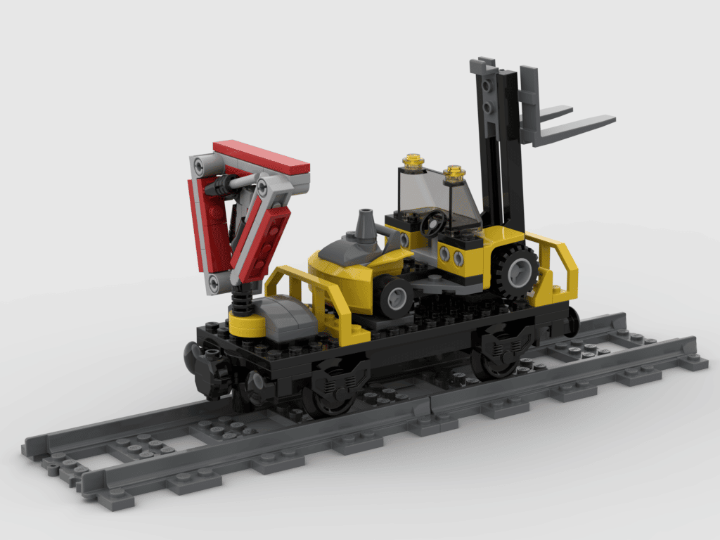 Jeg vil være stærk Fantasi Stjerne Lego® instructions 4512 - Cargo train - Vagone trasporto muletto -  Riedizione