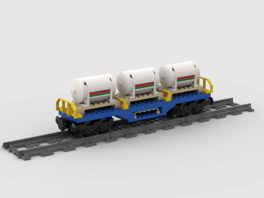 Knop kombination visuel Lego® instructions 60052 - Cargo train - Vagone trasporto serbatoi -  Riedizione