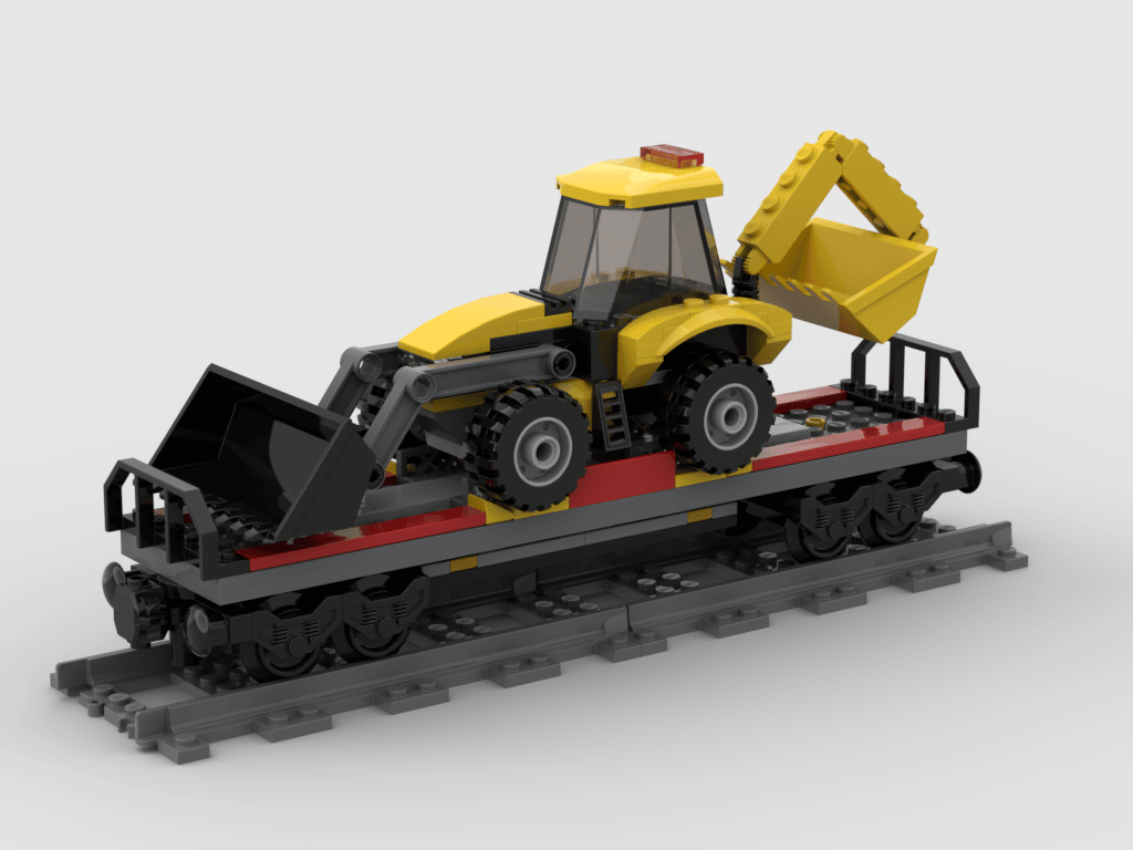 Socialisme sød Rundt og rundt Lego® Instructions 60098 - Heavy haul train - Vagone trasporto ruspa -  Riedizione