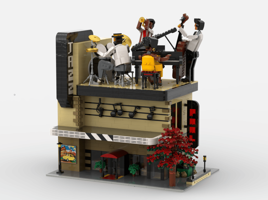 世界的に有名な MOC - Modular Jazz Club + Display for set 21334-1 Jazz Quartet ホビーラジコン