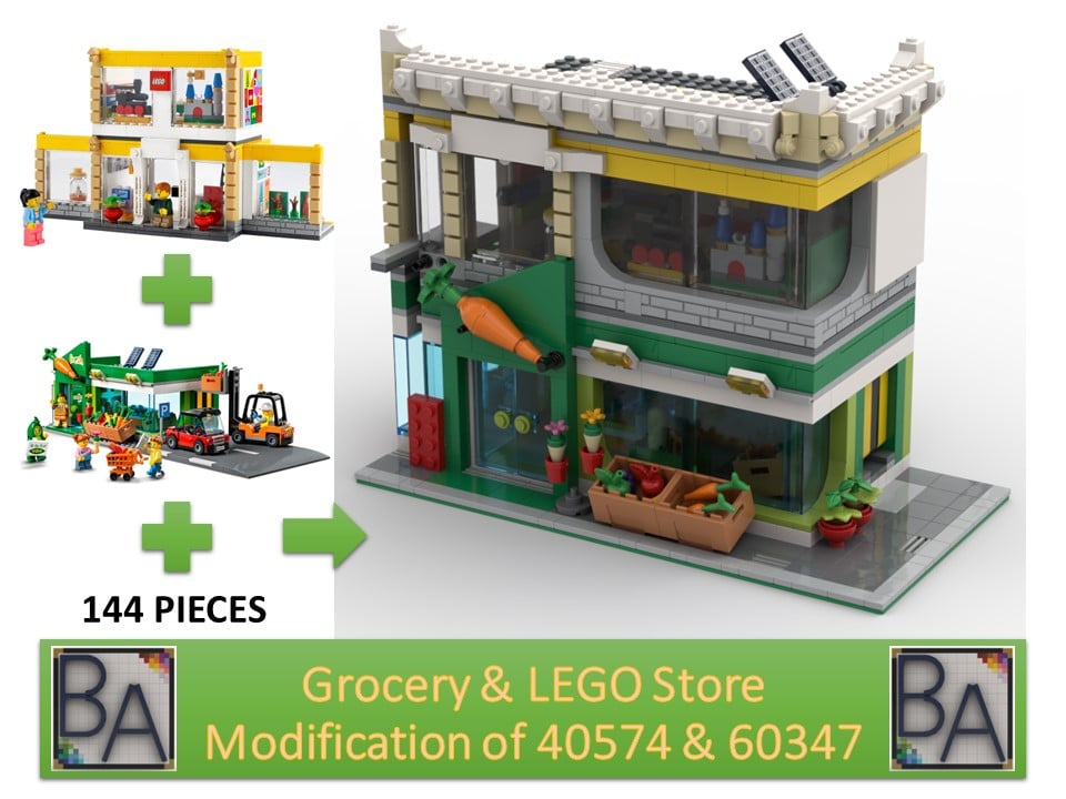 Grocery & LEGO Store Lego Instructions MocsMarket