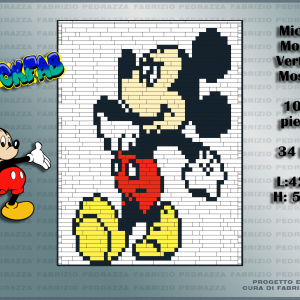 Mickey Mouse vertical mosaic