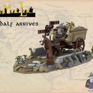LEGO® custom instructions Gandalf arrives