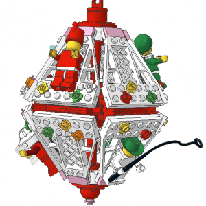 Christmas Ornament-Minifig hexagon