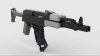 Assault rifle AK-47 shooting model