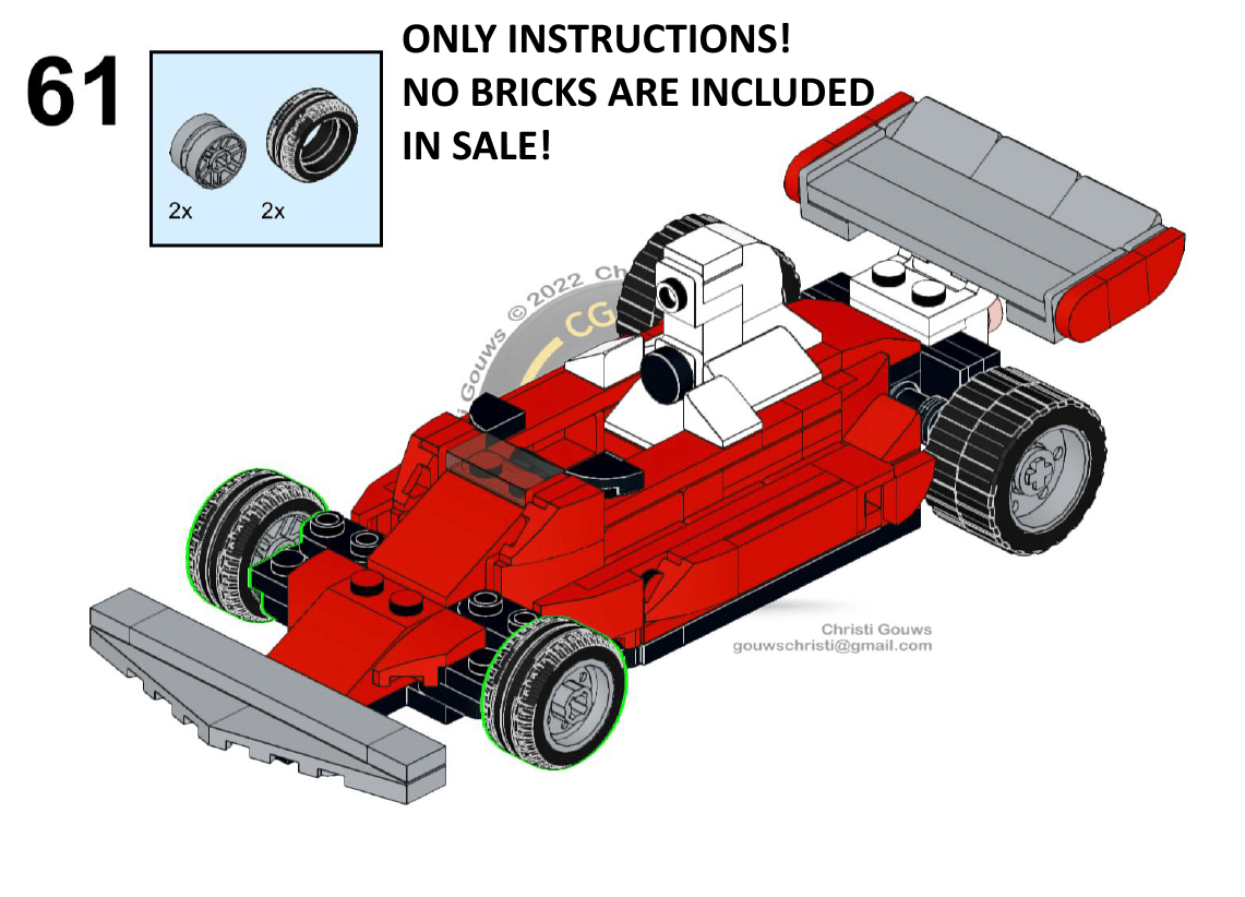 Lego® Instructions F1 Ferrari 312 T4