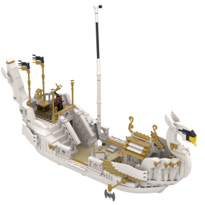 LEGO® custom instructions Lothlorien Swan Ship