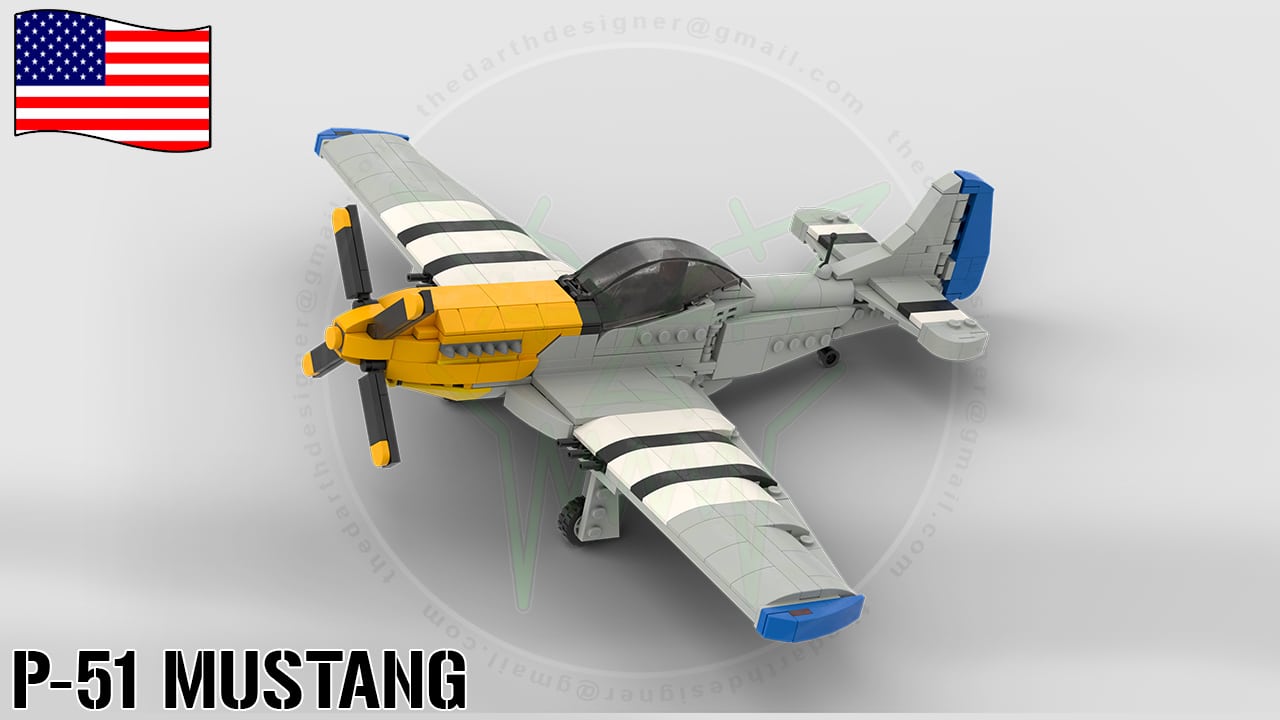 afbrudt tag krise WW2 North American P-51 Mustang - 1/35 Scale
