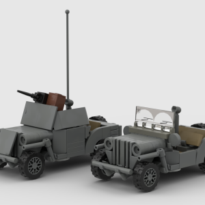 Double Instructions Pack Regular and Armoured WIllys MB Jeeps