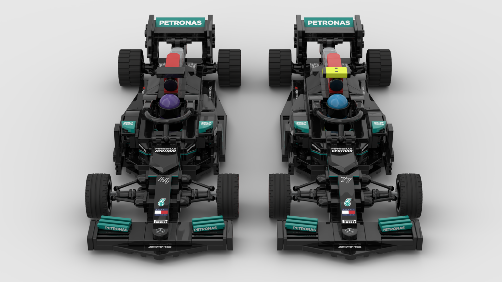 Lego F1 Mercedes W12 100% LEGO MOC Formula 1 1:10