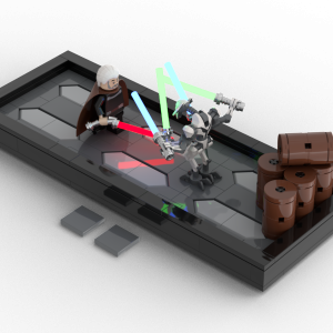 Count Dooku vs. General Grievous training (2003 CW)