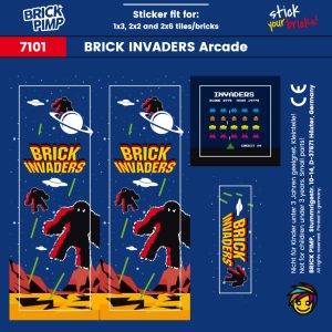 BRICK INVADERS Arcade Machine sticker