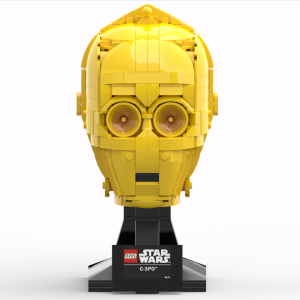 LEGO® instructions C-3PO head (Helmet collection style)