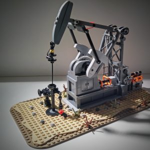Lego® Instructions Functional Oil Pump Jack (Oil Derrick)